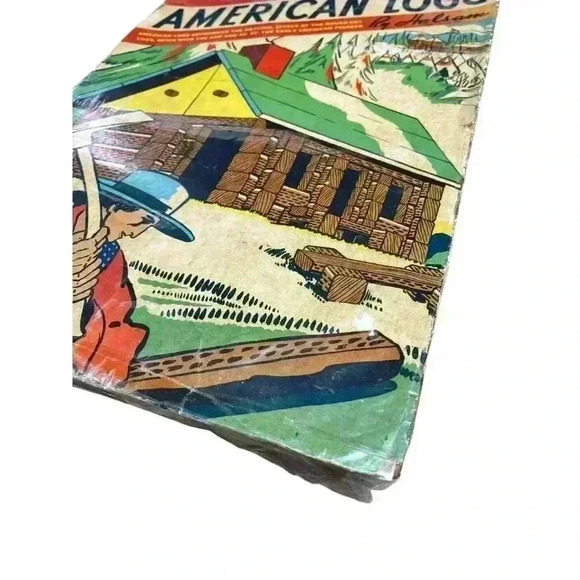 Vintage Halsam American Logs Large Set in Original Box See Photos - Picture 2 of 12